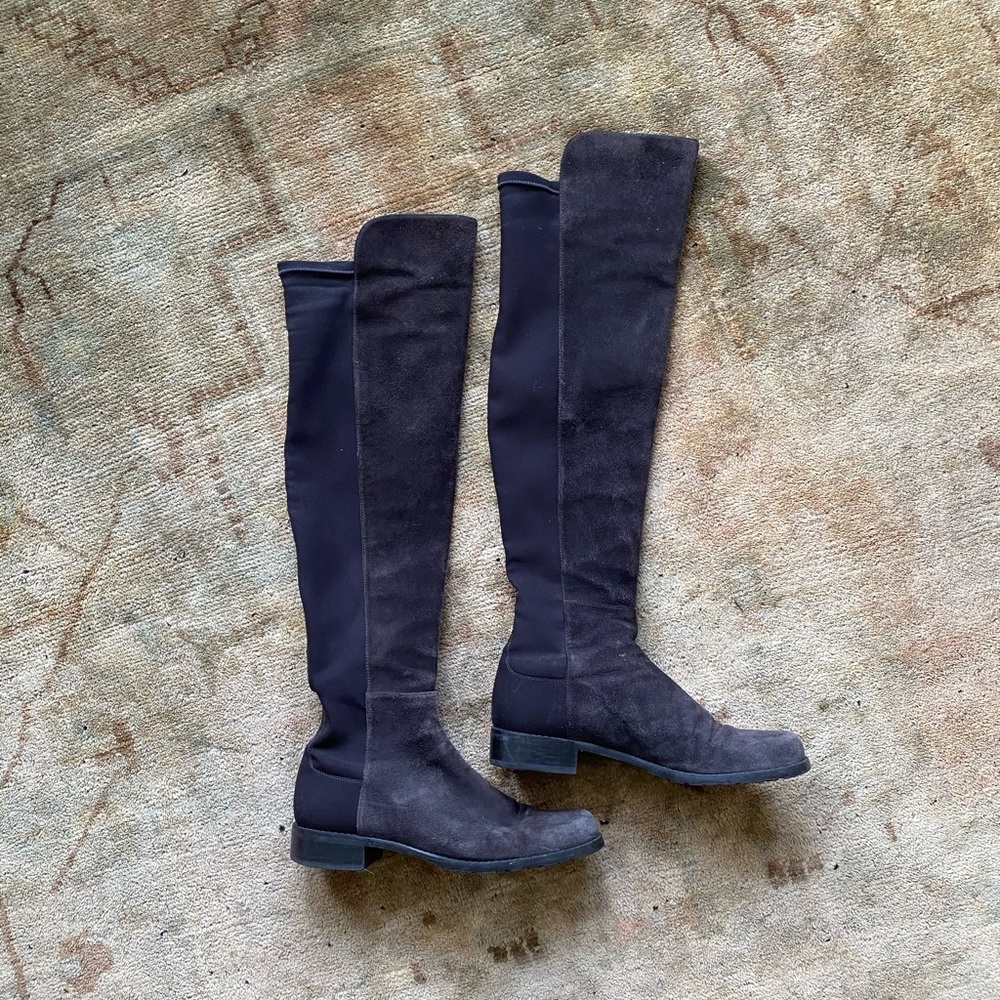 Stuart Weitzman Grey Suede 5050 boots - 7